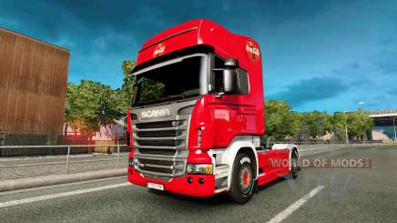 Скин Coca-Cola на тягач Scania для Euro Truck Simulator 2