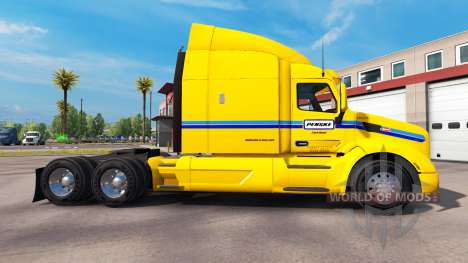 Скин Penske Truck Rental на тягач Peterbilt для American Truck Simulator