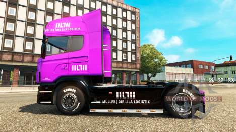 Скины Muller на тягачи MAN Scania и Volvo для Euro Truck Simulator 2