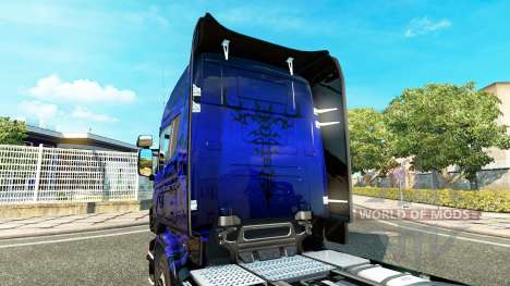 Скин Blue Scorpion на тягач Scania для Euro Truck Simulator 2