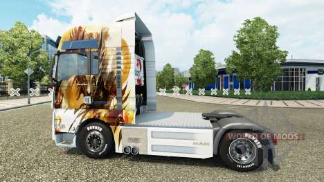 Скин Guild Wars 2 на тягач MAN для Euro Truck Simulator 2