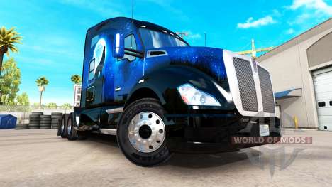 Скин Wolf на тягач Kenworth для American Truck Simulator