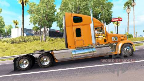 Скин A&W на тягач Freightliner Coronado для American Truck Simulator