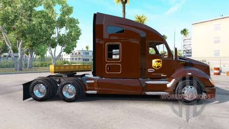 Скин UPS на тягач Kenworth для American Truck Simulator