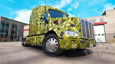 Армейский скин на тягач Peterbilt для American Truck Simulator