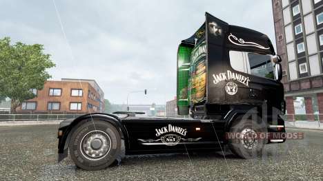 Скин Jack Daniels Birthday на тягач Scania для Euro Truck Simulator 2