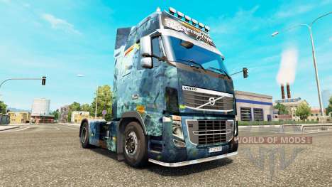 Скин Sea на тягач Volvo для Euro Truck Simulator 2