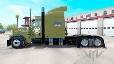 Скин USA Army на тягач Peterbilt 389 для American Truck Simulator