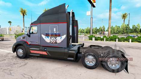 Скин Русская мафия на тягач Peterbilt для American Truck Simulator