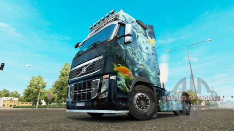 Скин Sea на тягач Volvo для Euro Truck Simulator 2