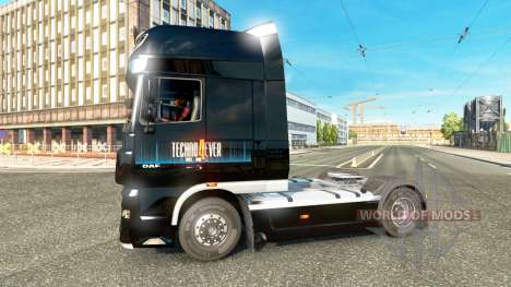 Скин Techno4ever на тягач DAF для Euro Truck Simulator 2