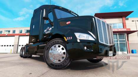Скин Outlaw Transportation на тягач Peterbilt для American Truck Simulator