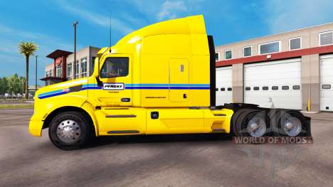 Скин Penske Truck Rental на тягач Peterbilt для American Truck Simulator