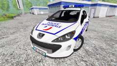 Peugeot 308 Police France для Farming Simulator 2015