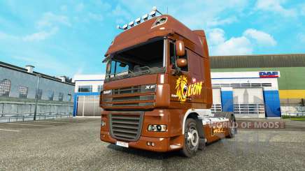 Скин Lion на тягач DAF для Euro Truck Simulator 2