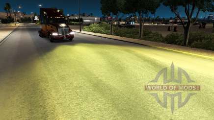 Жёлтый свет v1.1 для American Truck Simulator
