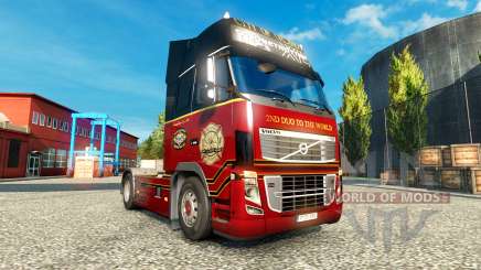 Скин Orlando Fire Department на тягач Volvo для Euro Truck Simulator 2