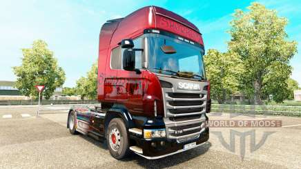 Скин Red Scorpion на тягач Scania для Euro Truck Simulator 2