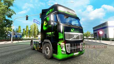 Скин HULK на тягач Volvo для Euro Truck Simulator 2