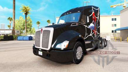 Скин Spiderman на тягач Kenworth для American Truck Simulator