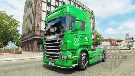Скин Raiffeisen на тягач Scania для Euro Truck Simulator 2