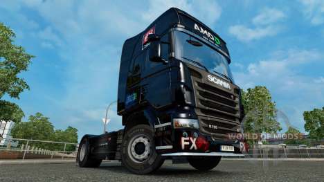 Скин AMD FX на тягач Scania для Euro Truck Simulator 2