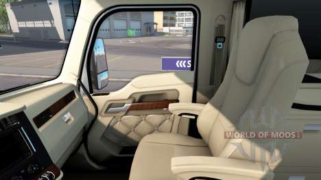 Люксовый интерьер в Kenworth T680 для American Truck Simulator