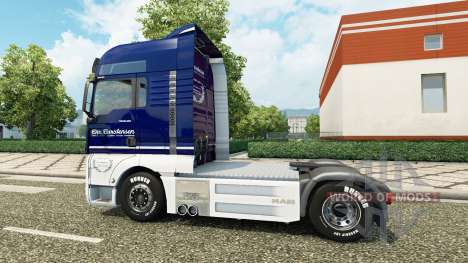 Скин Carstensen на тягач MAN v2.0 для Euro Truck Simulator 2