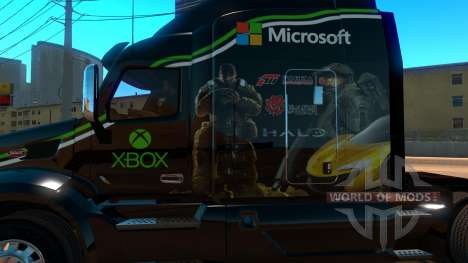 Xbox скин для Peterbilt 579 для American Truck Simulator