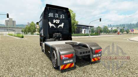 Скин MAN V8 на тягач MAN для Euro Truck Simulator 2