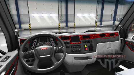 Перламутровый интерьер в Peterbilt 579 для American Truck Simulator