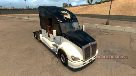 Skin Knights Templar Kenworth T680 для American Truck Simulator