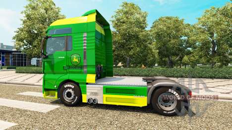 Скин John Deere на тягач MAN для Euro Truck Simulator 2