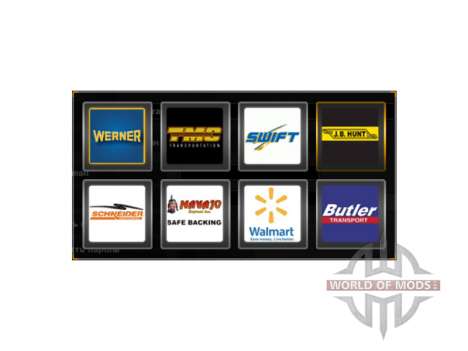 Логотипы компаний США для American Truck Simulator