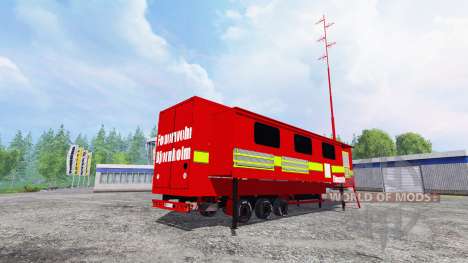 Полуприцеп Feuerwehr Bjornholm Einsatzleitung для Farming Simulator 2015