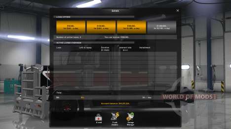 Новая экономика (Klaas Economy Mod - V1.1.11) для American Truck Simulator