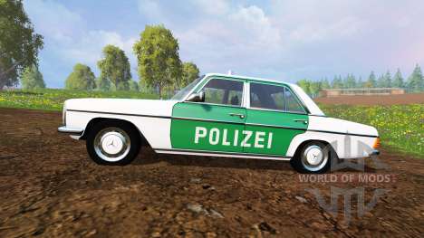 Mercedes-Benz 200D (W115) 1973 Police для Farming Simulator 2015