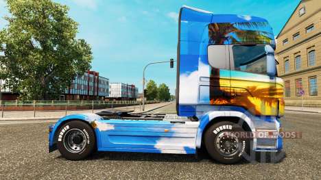 Скин Island на тягач Scania для Euro Truck Simulator 2