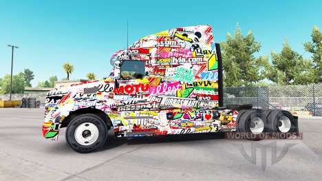 Скин Sticker на тягачи Peterbilt и Kenworth для American Truck Simulator