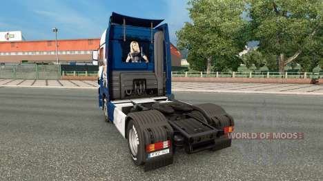 Скин Williams F1 Team на тягач Mercedes-Benz для Euro Truck Simulator 2