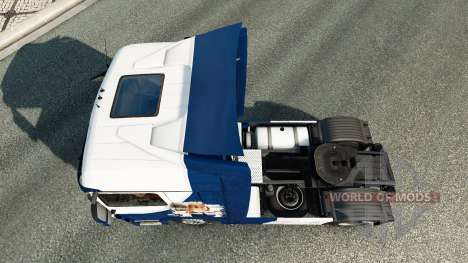 Скин Williams F1 Team на тягач Mercedes-Benz для Euro Truck Simulator 2