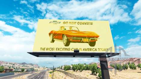 Винтажная реклама на билбордах для American Truck Simulator