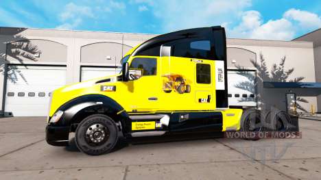 Скин Caterpillar на тягач Kenworth для American Truck Simulator