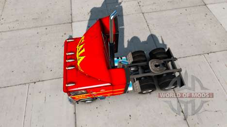 Скин SAIA на тягач Freightliner FLB для American Truck Simulator