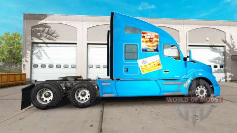 Скин White Castle на тягач Kenworth для American Truck Simulator