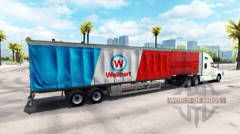 Скин Wallbert на тягач Kenworth для American Truck Simulator
