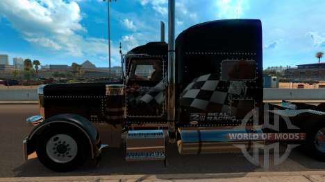 T-D-S Peterbilt 389 Racing Skin Mod для American Truck Simulator