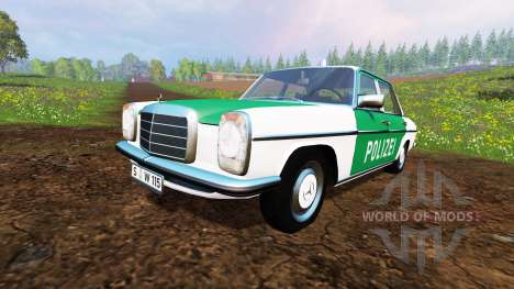 Mercedes-Benz 200D (W115) 1973 Police для Farming Simulator 2015