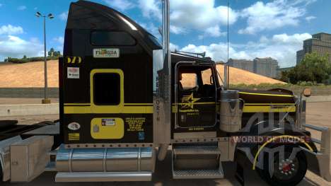 Five Star Transportations skin for Kenworth W900 для American Truck Simulator