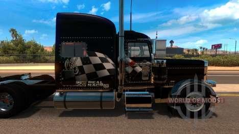 T-D-S Peterbilt 389 Racing Skin Mod для American Truck Simulator